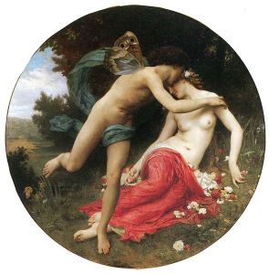 Flora and Zephyr ~ William-Adolphe Bouguereau (1875) on display at Musée des Beaux Arts de Mulhouse