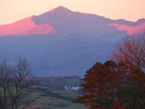 Snowdon at sunset