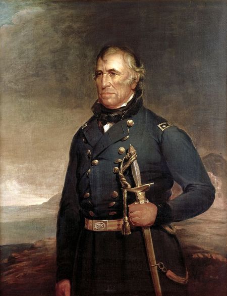 Official White House portrait of Zachary Taylor by Joseph Henry Bush, c1848